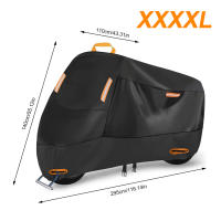 Cubierta de Moto Universal Impermeable 210D con Espesor de Tela Oxford Protección contra Polvo Lluvia Nieve Cubierta de Sol para Motocicleta con Protección UV - details 0