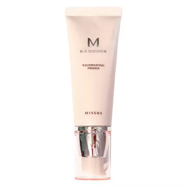 MISSHA M BB Boomer Face I Base iluminadora suave y cremosa para un acabado húmedo, crema radiante hidratante, base de maquillaje hidratante, - 1