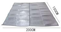 Equipo de dos caras de papel de aluminio a prueba de polvo impermeable resistente a la humedad estera de Picnic para dormir para acampar al aire libre senderismo - details 4