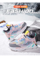 Zapatillas de deporte cálidas de invierno para niños, zapatos antideslizantes de cuero para niñas, zapatos casuales para caminar, zapatos deportivos para correr, zapatos de algodón para niños - details 3