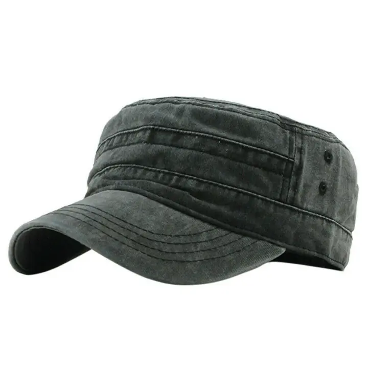 Sombrero del ejército para hombre, gorra plana militar de cadete, protector solar al aire libre, gorra de béisbol Anti-UV, sombrero de pesca de camuflaje - 1