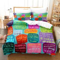 Juego de funda de edredón 3D Friends con funda de almohada, ropa de cama doble, completa, Queen y King, novedad - details 1
