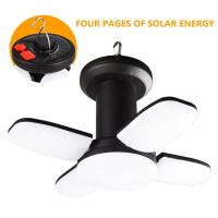 Luces solares para acampar, luz LED portátil recargable para tienda de campaña, lámpara de emergencia impermeable plegable brillante para senderismo y pesca - details 3