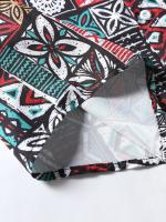 Camisa de manga corta para hombre, camisa con estampado Digital, estilo étnico, novedad de verano, 2023 - details 4