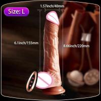 Leten Vibrador Realista Telescópico Dildo Vaginal para Mujeres Juguete Sexual Caliente con Penetración Anal - details 14