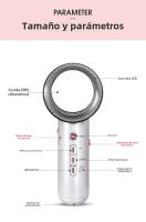 Dispositivo de Adelgazamiento 3-en-1 Portátil Instrumento de Masaje Ultrasónico LED para Cuidado de la Piel Facial - details 10