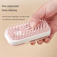 Cepillo de baño de silicona para mascotas, Gel de ducha recargable, depilación, cepillo de masaje para perros, mango ergonómico, peine de aseo para gatos de doble uso en seco y húmedo - details 5