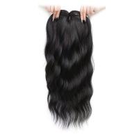 Extensiones de cabello rizado largo y ondulado con flequillo, adornos de pelo sintético, Clip Natural en cierres superiores, postizo - details 2