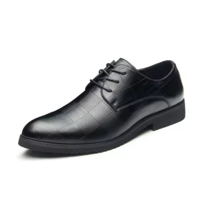 Nueva Moda De Los Hombres De Negocios Zapatos Zapatos Formales De Los Hombres Casuales A Cuadros Zapatos De Boda - 1