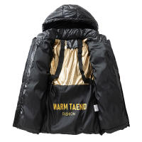 Abrigo Parka con Capucha para Hombres CHAIFENKO Abrigo de Invierno Grueso, Suelto, A Prueba de Viento, Cómodo - details 3