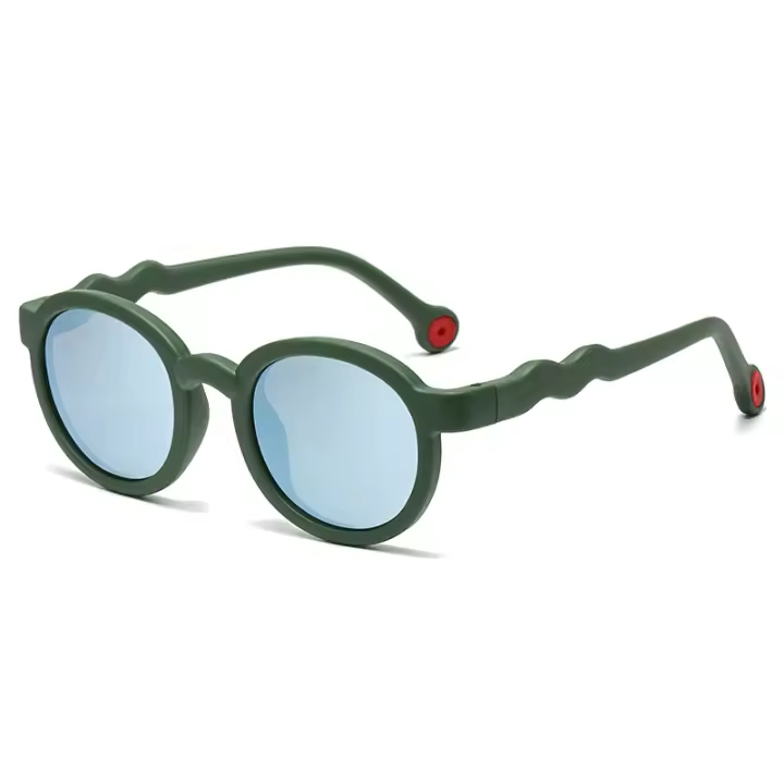 Gafas de Sol Redondas Nuevas de Silicona para Niños Protección Antiradión Ultravioleta - 1