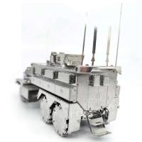 MMZ modelo 3D Metal U.S. COUGAR 6X6 MRAP VFHICLE DIY ensamblar kits de modelos corte láser puzle rompecabezas de juguete para regalos de adultos - details 7