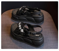 Sandalias Casuales de Moda para Mujer Nuevos Zapatos de Playa con Suela Gruesa y Cruzada con Estilo - details 24