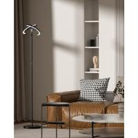 Lámpara de Pie LED Regulable, Lampara de Pie Salon con Mando a Distancia & Táctil, 4 Temperaturas de Color, 1300LM, Lámpara de Lectura Moderna para Salón, Dormitorio y Oficina, 20W, Negra - details 2