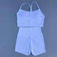 Conjunto de Yoga y Bicicleta de Gimnasio para Mujeres Ouwu Legging de Pantalón Corto - details 4
