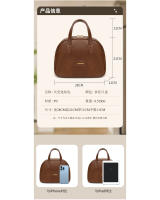Bolsa de maquillaje Vintage de cuero encerado para mujer, gran capacidad, moderna, de alta gama, bolsa de almacenamiento portátil para el cuidado de la piel, novedad de 2025 - details 2