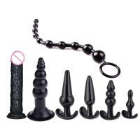 Consolador de tapón Anal para adultos, Juguetes sexuales de masturbación, tapón Vaginal, combinación de dilatador de cuentas para Gay - details 5