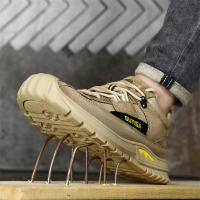 Zapatos de seguridad ANTIPERFORACIONES para hombre, zapatillas de trabajo transpirables con punta de acero, antideslizantes - details 1
