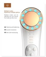 Máquina Facial portátil de alta frecuencia, masajeador de belleza 7 en 1 para limpieza de la piel, cuello y ojos - details 3