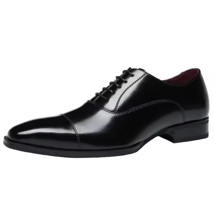 Zapatos formales de cuero para boda, clásicos, a la moda, para hombre, vestido de fiesta de oficina, zapatos para hombre - 1