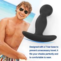 Leten Plug Anal 3 Tamaños Juguete para Adultos Masajeador de Prostate Vibrador en Bolígrafo para Parejas - details 3