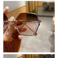 Gafas finas de cara grande, gafas de sol, gafas de sol para mujer - details 7