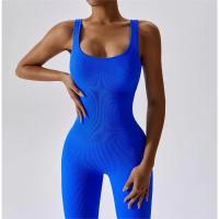 Ropa de baile de yoga de una pieza sin costuras para mujer Mono ajustado acanalado - details 3