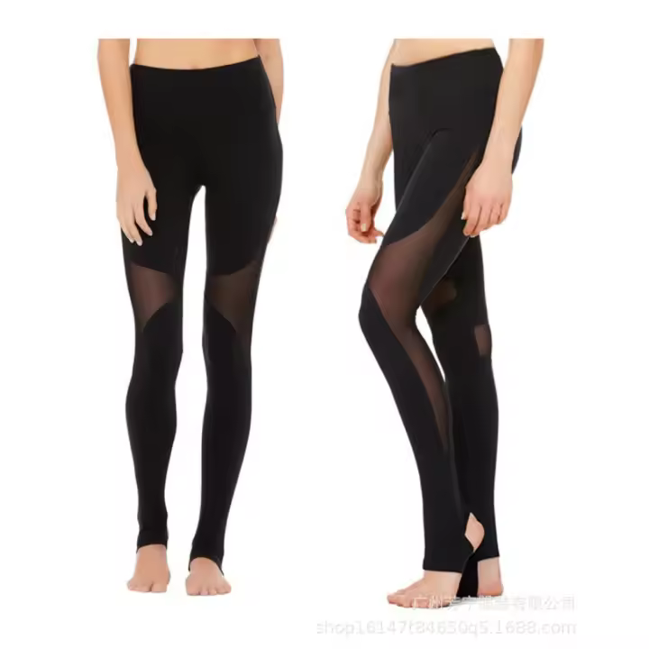Pantalones De Malla Para Yoga, Cintura Alta, Levantamiento De Caderas, Ajustados, Adelgazantes, Fitness, Correr, Entrenamiento - 1