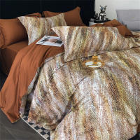 Svetanya Juego de Ropa de Cama con Diseño Floral Pastoral en Amarillo y Morado Tamaño Queen y King Algodón Egipcio Ajustable - details 27