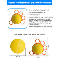 Bola de silicona para fortalecer los músculos de los dedos, pinza de mano, entrenador de fuerza de muñeca, ejercicio de brazo, rehabilitación - details 12