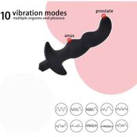 Leten-vibrador de velocidad, tapón Anal, Juguetes sexuales, estimulador, masaje de próstata, cuentas, 10 modos de vibración para juego Anal - details 4
