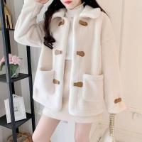Nueva chaqueta Sherpa de otoño invierno para mujer, chaqueta corta holgada y versátil - details 8