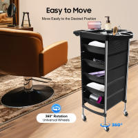 Estantería de salón, carrito de herramientas de salón, herramientas de peluquería, carrito de belleza con empuje para conductor - details 4