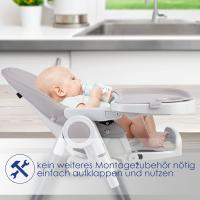 barra de juegos, tumbona para bebés, silla alta combinada para bebés, 7 respaldos ajustables en altura, crecimiento de 0 meses a 6 años, silla para bebés, gris oscuro - details 30