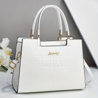 Elegante bolso de mujer con patrón de cocodrilo rosa y correa de hombro desmontable: bolso versátil para viajes, compras y uso diario, regalo perfecto para familiares y amigos - details 1