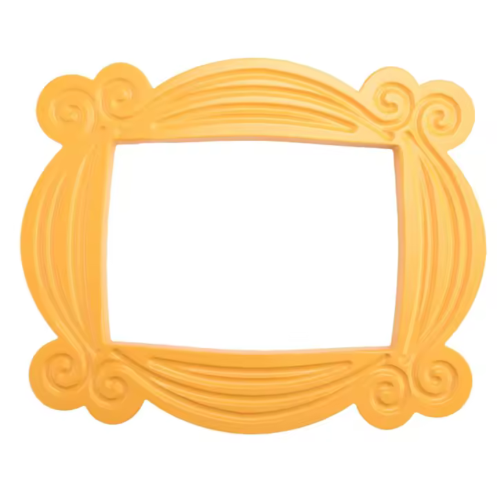 Marco de puerta de Mónica hecho a mano, marcos de fotos amarillos de madera, colección de decoración del hogar coleccionable, regalo de Cosplay - 1