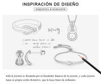 -Anillo de Plata de Ley 925 con forma de nudo infinito, joyería fina, con piedras preciosas, para mujer - details 1