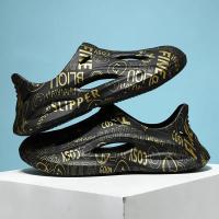Zapatillas verano casa de los hombres antideslizante desgaste exterior moda nuevas sandalias al aire libre playa resistente al desgaste de una palabra - details 6