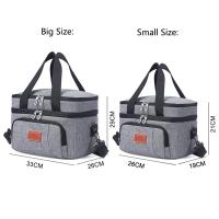 Bolsa de almuerzo multifuncional de doble capa para mujeres y hombres, fiambrera de Picnic de viaje de gran capacidad con correa para el hombro - details 0