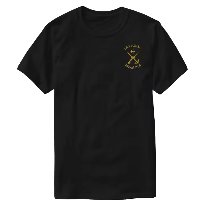 Legión Española |   Camiseta con emblema de la Legión Exterior Española, 100% de algodón, cuello redondo, manga corta, informal, de verano, para hombre, ropa de calle - 1