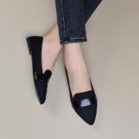 Zapatos puntiagudos a la moda para niños, nuevos y versátiles zapatos de mujer de suela blanda con boca poco profunda para primavera y verano - details 1