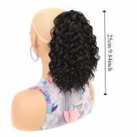 Extensión de cola de caballo rizada y ondulada profunda ombré, rizos Afro, cola de caballo con cordón, peluca con Clip, postizo de cola de caballo esponjoso para uso diario - details 0