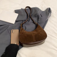 1 bolso retro de ante para mujer, bolso de hombro y axila de gran capacidad con cierre de cremallera, tela forrada de poliéster, tema de ocasión versátil, disponible en negro, burdeos, caqui, café - details 6