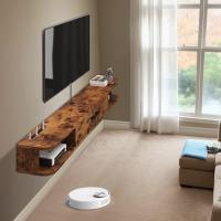 Estantería de TV flotante de madera, estante de TV de pared, mueble de TV, colgante, madera, estantería, pared, mueble de TV, soporte para TV, pared, muebles, TV, mueble de TV, armario con puertas - details 4