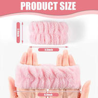 Muñequeras de microfibra reutilizables para mujer, muñequera deportiva para Spa, toalla para lavar la cara, Yoga, correr, absorbente, 1 par - details 5