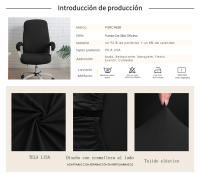 Funda para Silla de Oficina, cubierta para asientos de ordenador, la Silla de la computadora de Oficina, la Silla de Oficina removibl - details 2