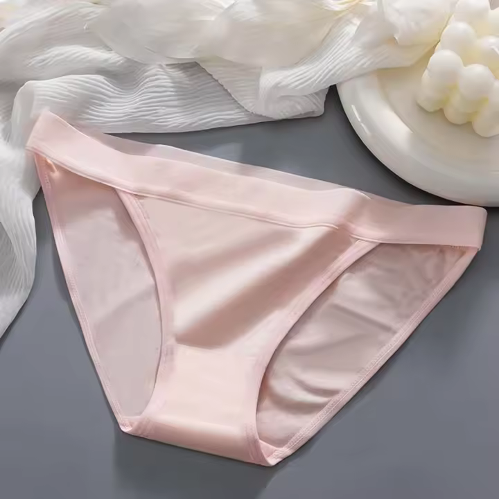 Bragas elásticas coreanas de cintura baja, bragas sexis ultrafinas de Color sólido para chica, bragas de algodón para mujer, bragas de Color puro - 1