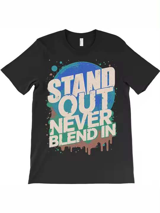 Camiseta con nombre destacado, arte motivacional, regalo para papá, manga corta con cuello redondo suave y cómoda - 1