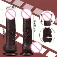 Leten-vibrador de empuje para mujer, juguete sexual, consoladores realistas negros, estimulación Anal del punto G, consolador vibrador para masturbación - details 3