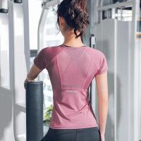 Ropa deportiva para mujer, ropa de Yoga, Camiseta deportiva para mujer, Top de talla grande, ropa deportiva para correr - details 3